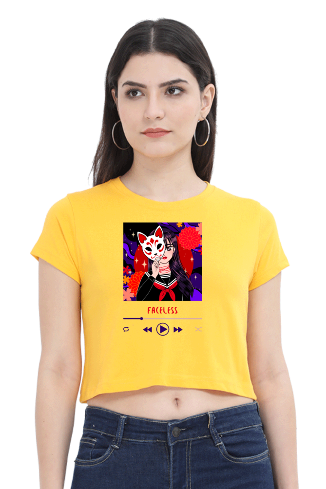 Women's Crop Top - Faceless