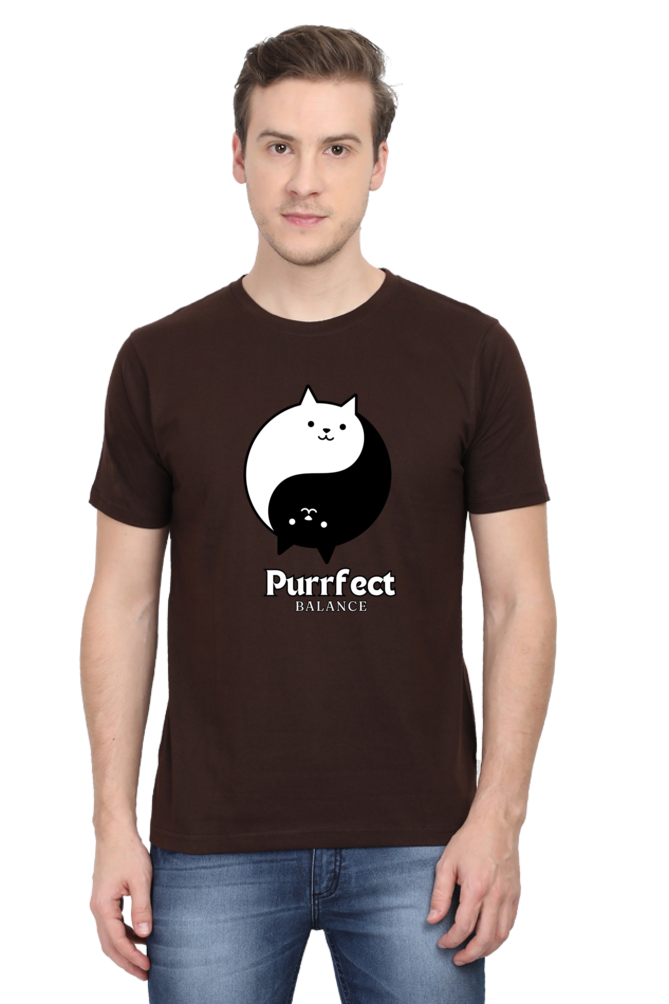 Classic T-shirt - Purrfect balance cat