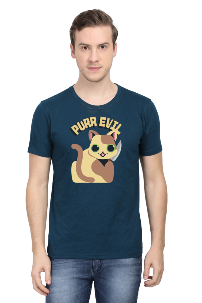 Classic T-shirt - Purr evil cat