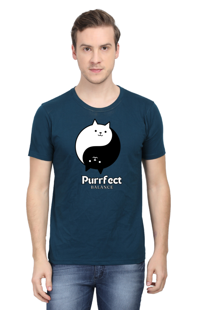 Classic T-shirt - Purrfect balance cat