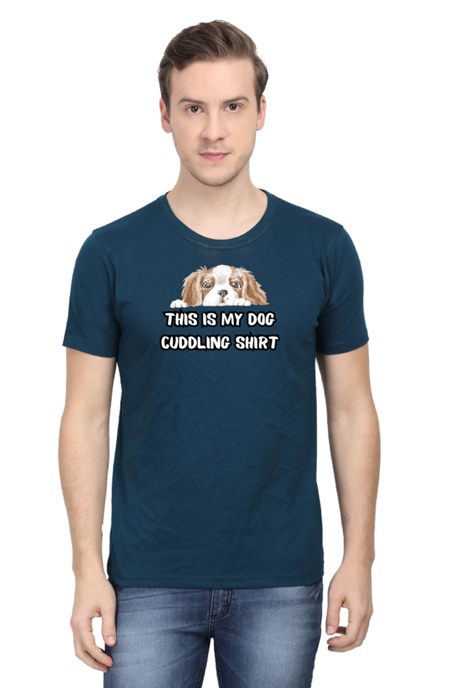 Classic T-shirt - Cuddling dog shirt