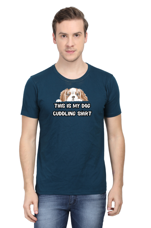 Classic T-shirt - Cuddling dog shirt