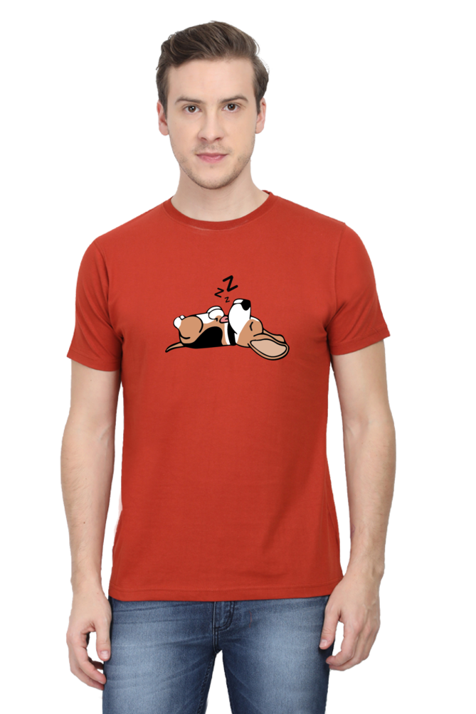 Classic T-shirt - Sleeping beagle