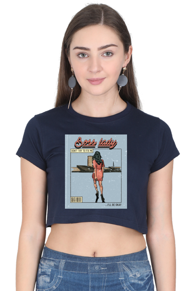 Women's Crop Top - Boss lady