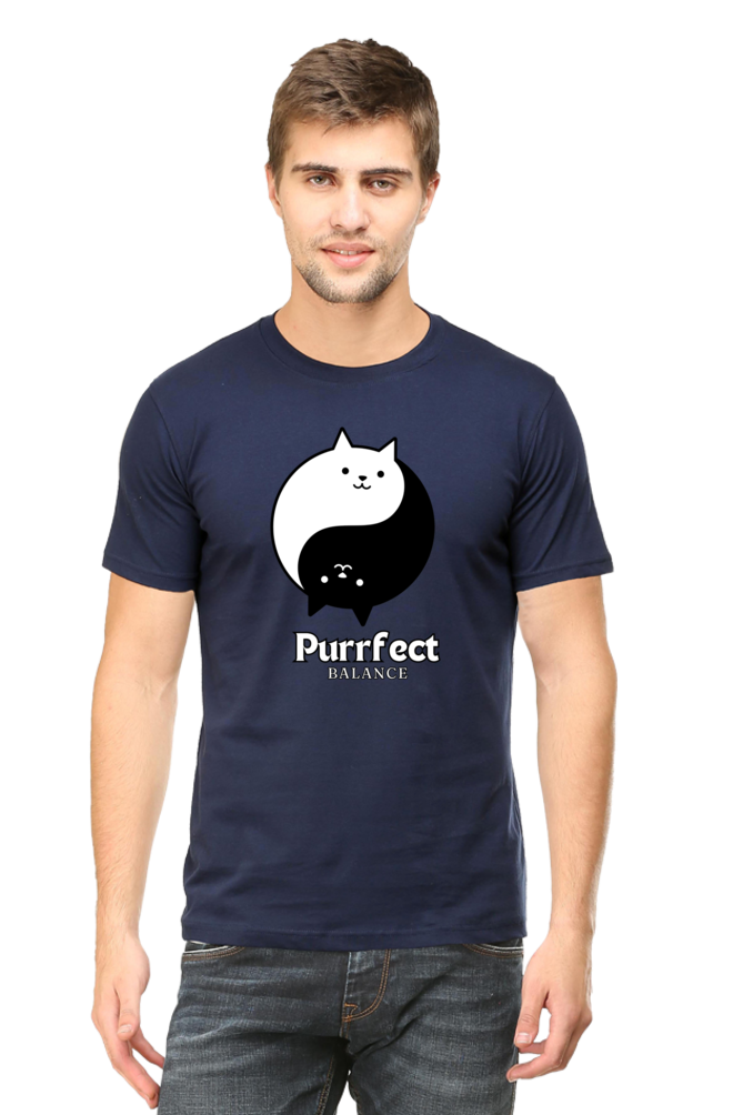 Classic T-shirt - Purrfect balance cat