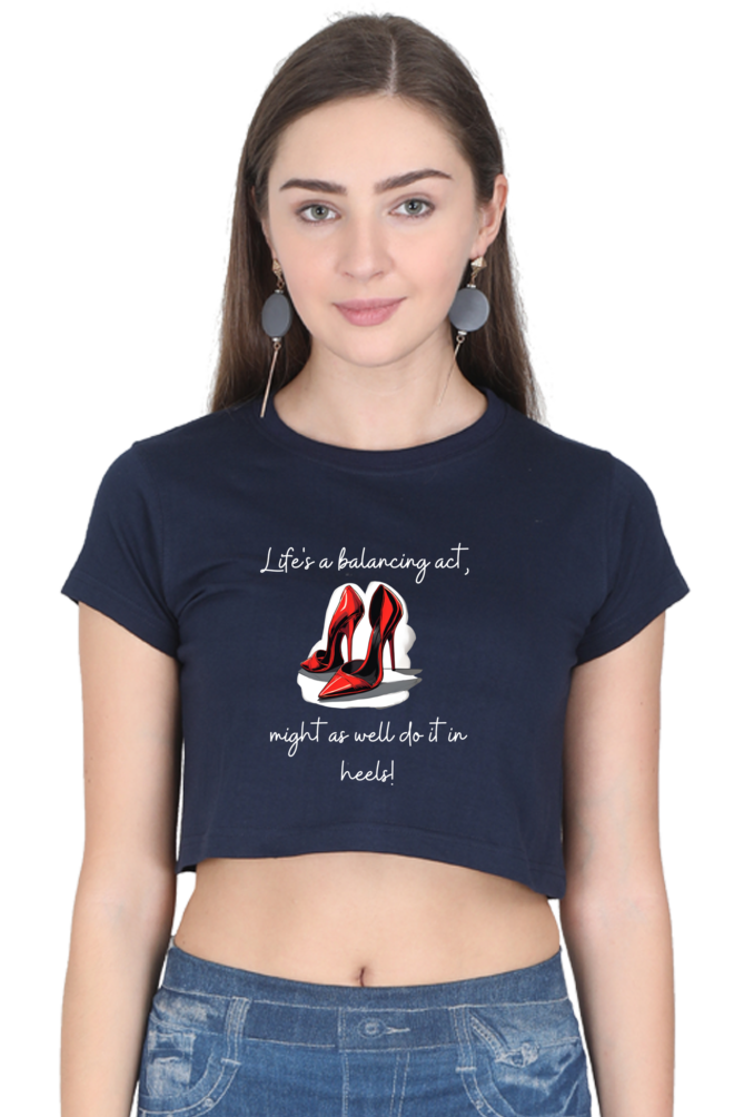 Women's Crop Top - Life Heels!