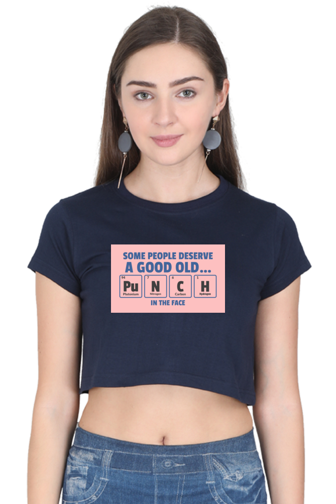 Women's Crop Top - Punch in the face