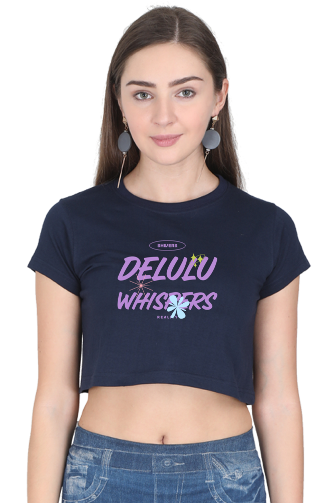 Women's Crop Top - Delulu whispers