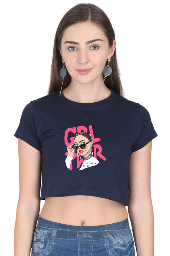 Women's Crop Top - Girl Power, Shades!