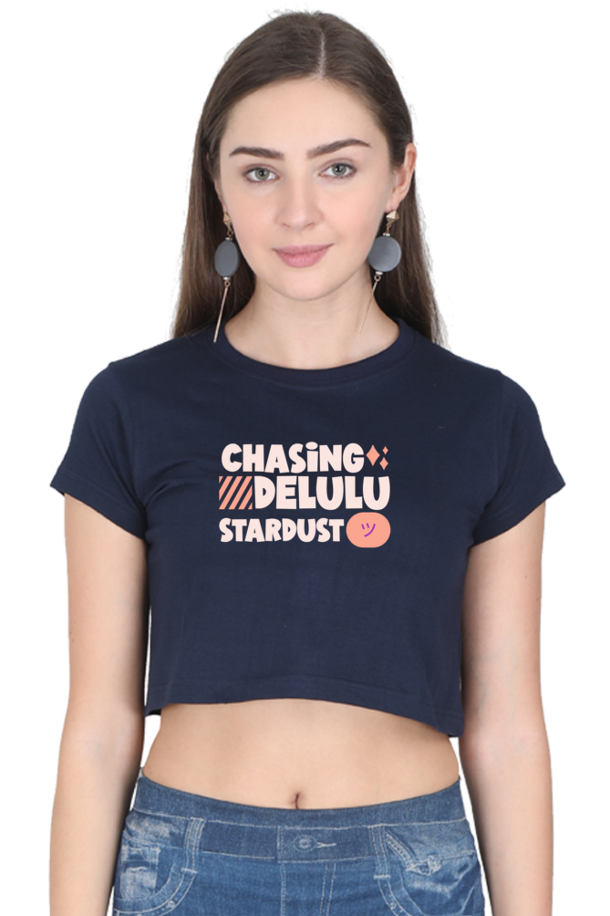 Women's Crop Top - Delulu startdust