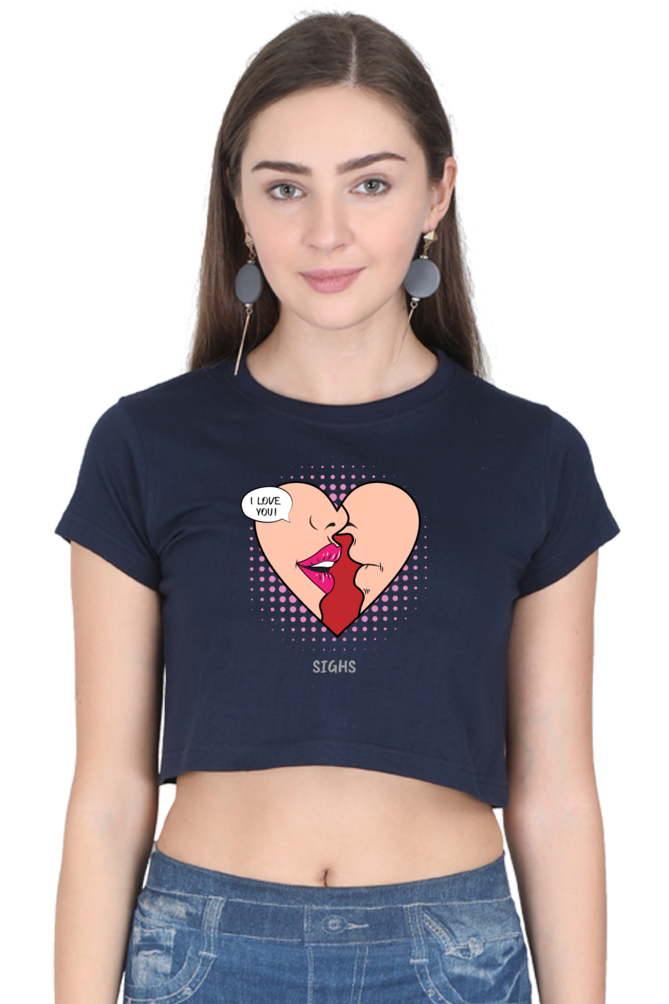 Women's Crop Top - Love Sigh