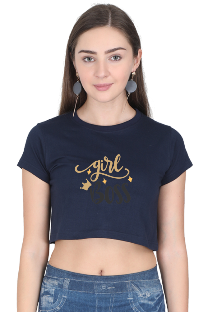 Women's Crop Top - Girl Boss Sparkles