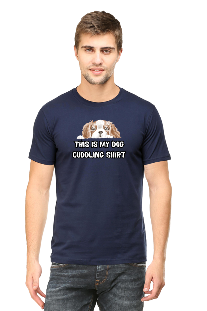 Classic T-shirt - Cuddling dog shirt