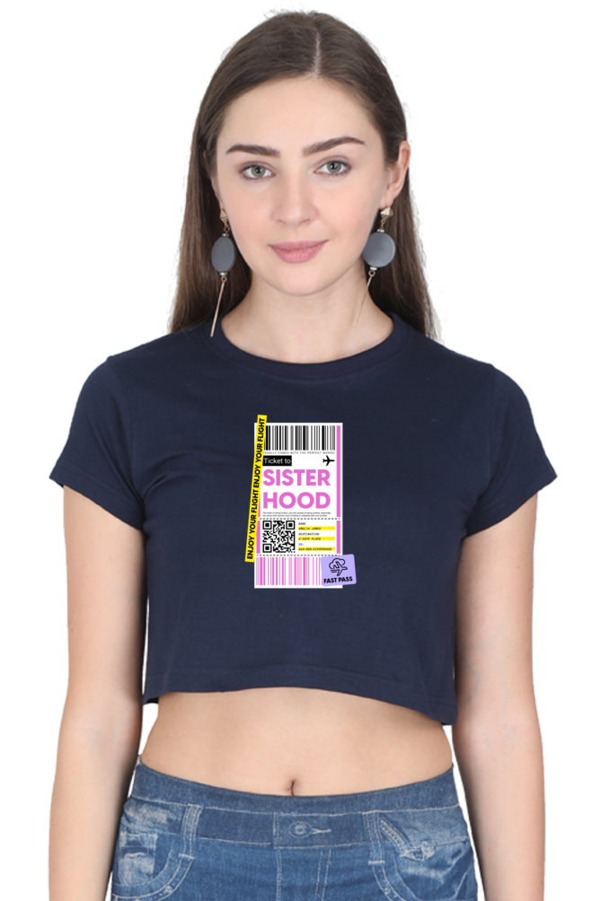 Women's Crop Top - Sisterhood label