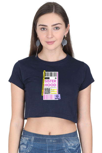 Women's Crop Top - Sisterhood label