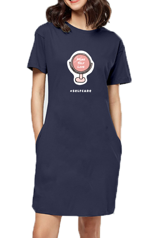 Women's T-shirt dress - More self love