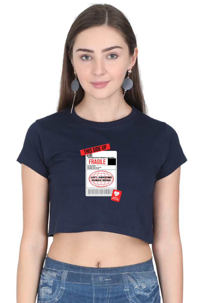 Women's Crop Top - Fragile