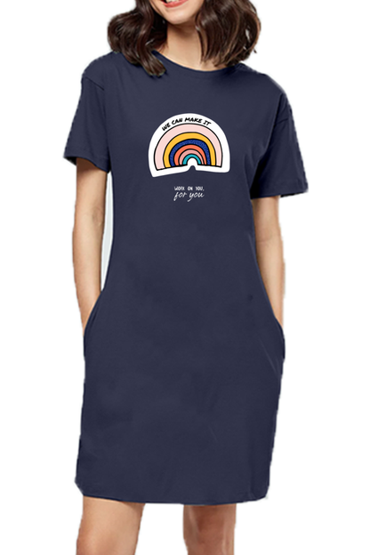 Women's T-shirt dress -We can make it