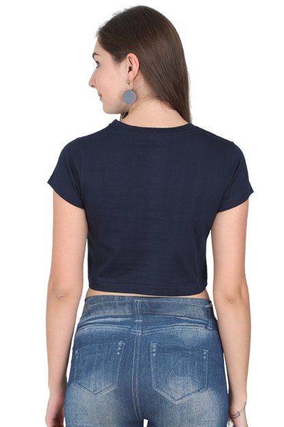 Women's Crop Top - Advisory not a morning person