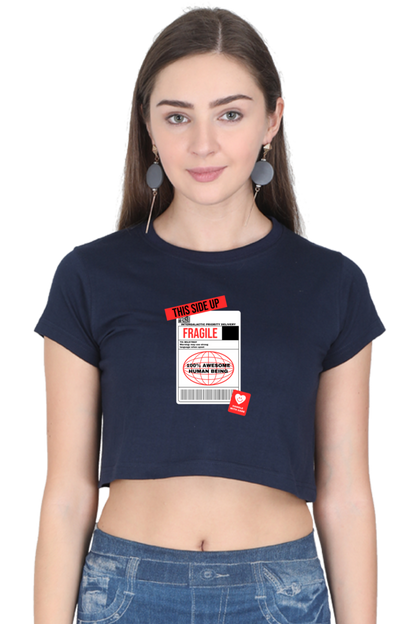 Women's Crop Top - Fragile