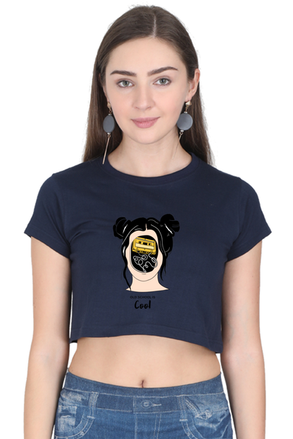 Women's Crop Top - Woman music