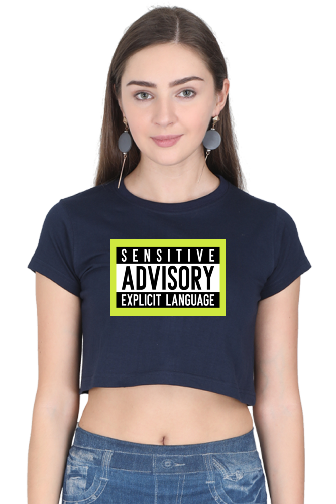 Women's Crop Top - Sensitive advisory