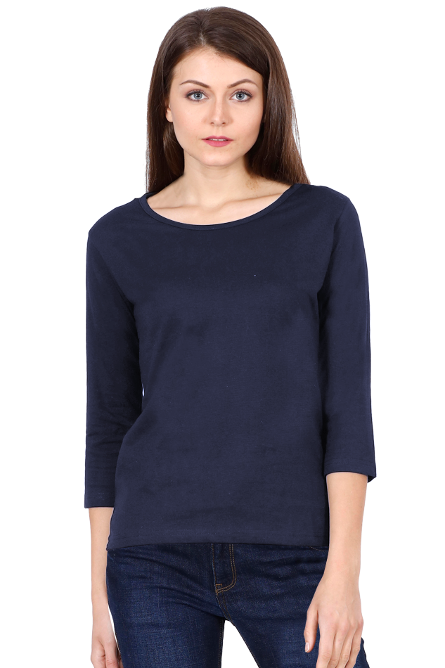 Women's 3/4 sleeve T-shirt Plain