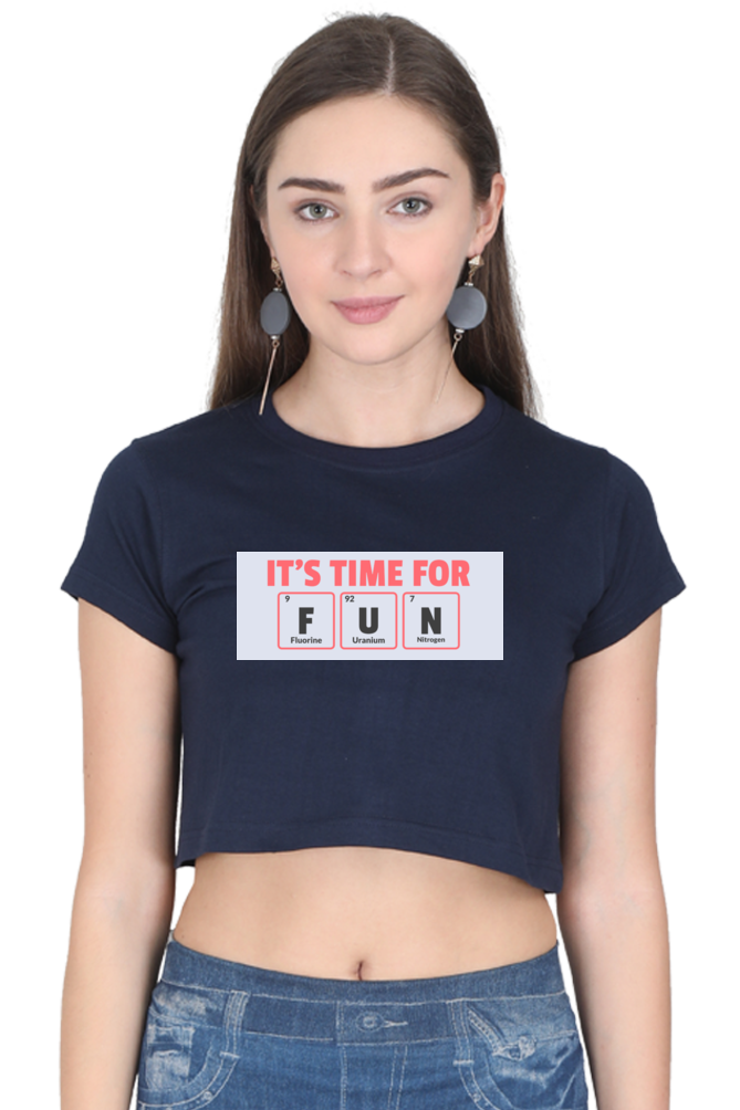 Women's Crop Top - It's time for fun