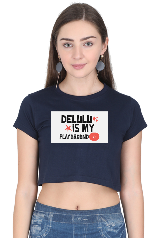 Women's Crop Top - Delulu playground