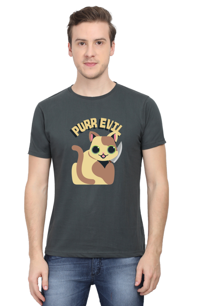 Classic T-shirt - Purr evil cat