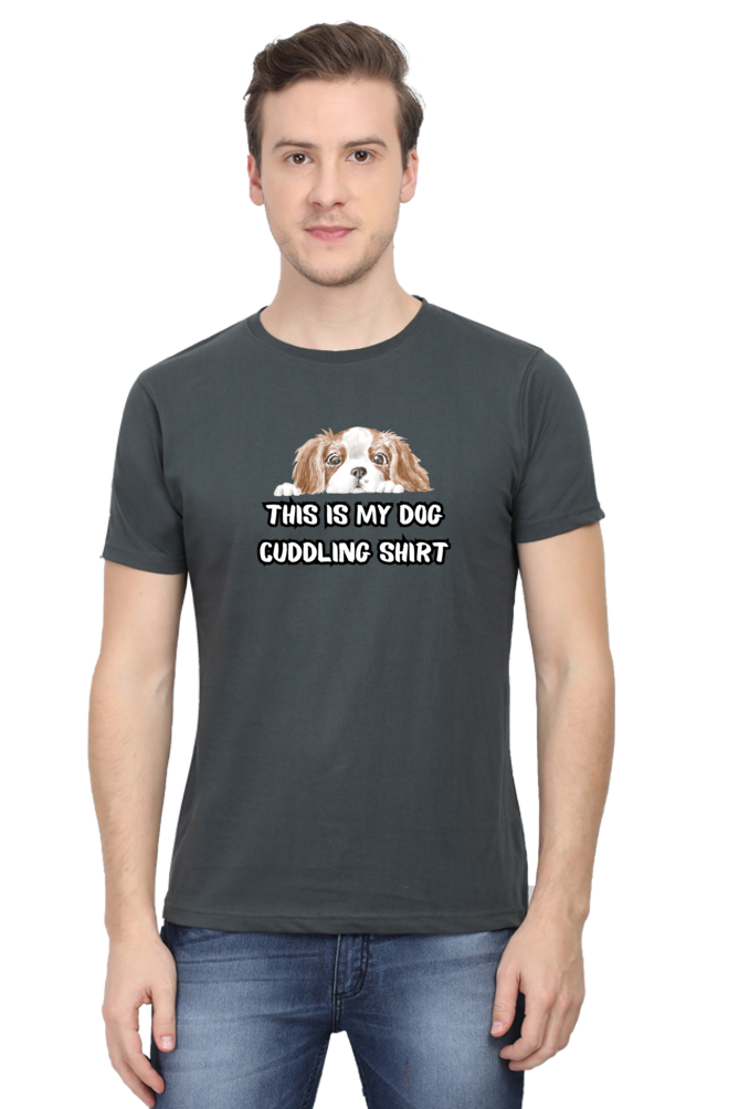 Classic T-shirt - Cuddling dog shirt