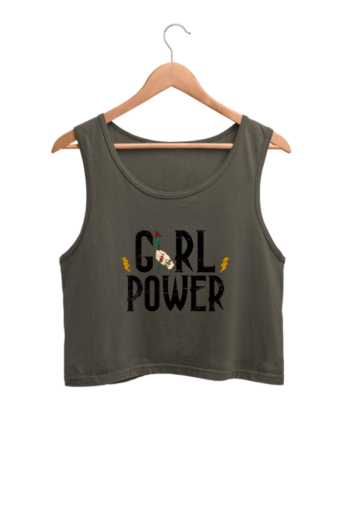 Women's Crop Tank Top - Girl Power