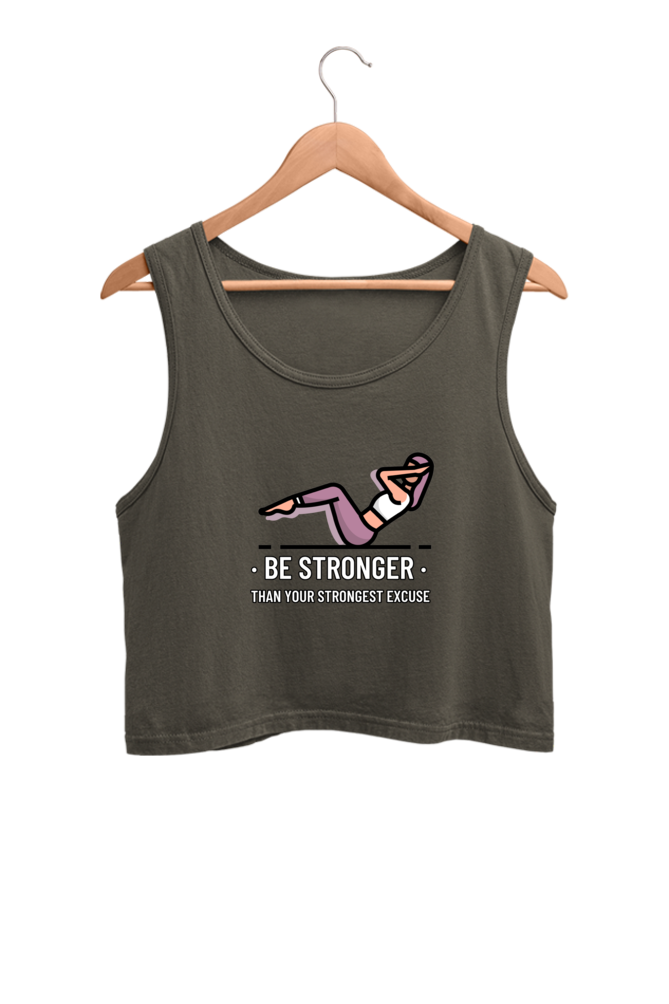 Women's Crop Tank Top - Be stronger