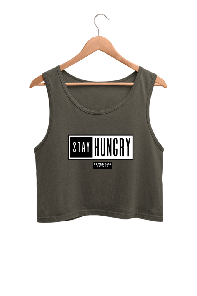 Women's Crop Tank Top - Stay Hungry