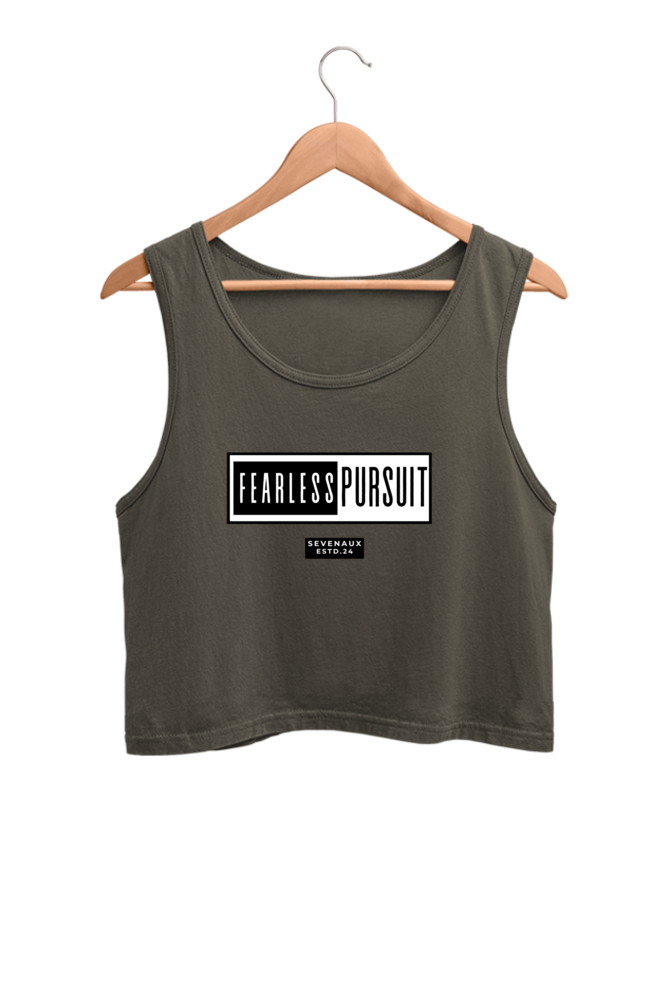 Women's Crop Tank Top - Fearless pursuit