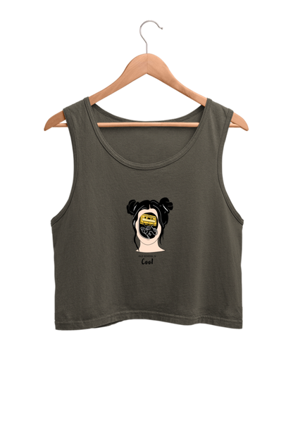 Women's Crop Tank Top - Woman music