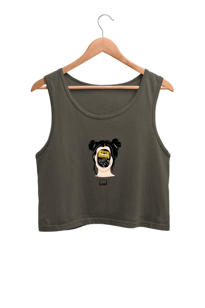 Women's Crop Tank Top - Woman music