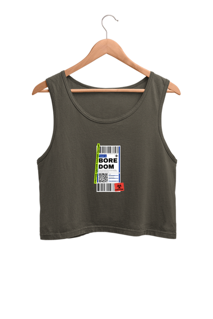 Women's Crop Tank Top - Boredom label