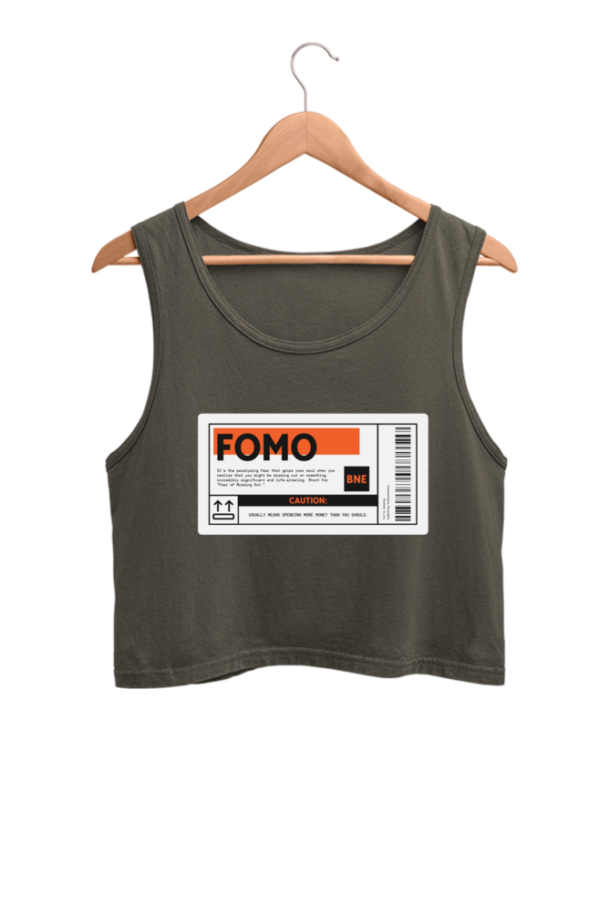 Women's Crop Tank Top - FOMO label