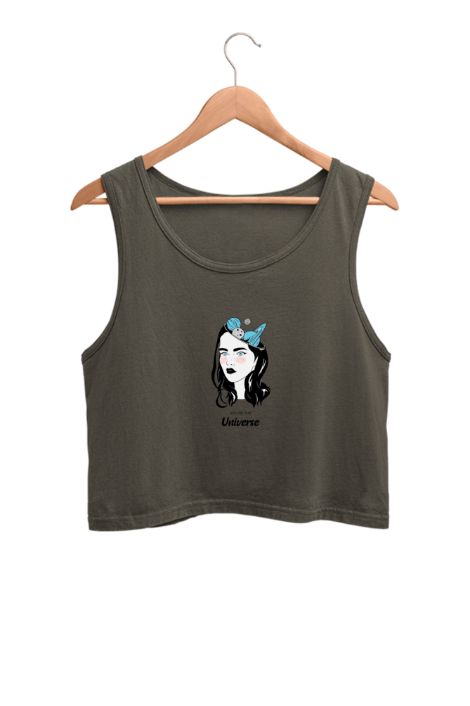 Women's Crop Tank Top - Woman universe