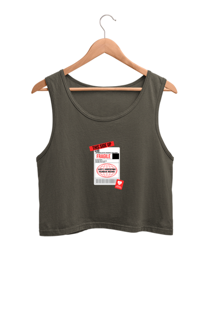 Women's Crop Tank Top - Fragile label