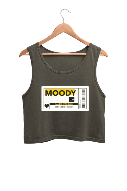 Women's Crop Tank Top - Moody label