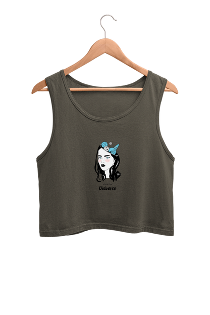 Women's Crop Tank Top - Woman universe