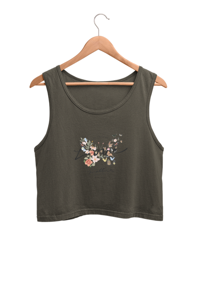 Women's Crop Tank Top - Love Matters