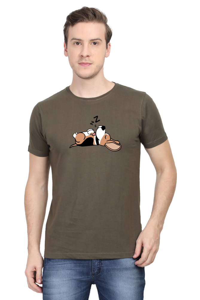 Classic T-shirt - Sleeping beagle