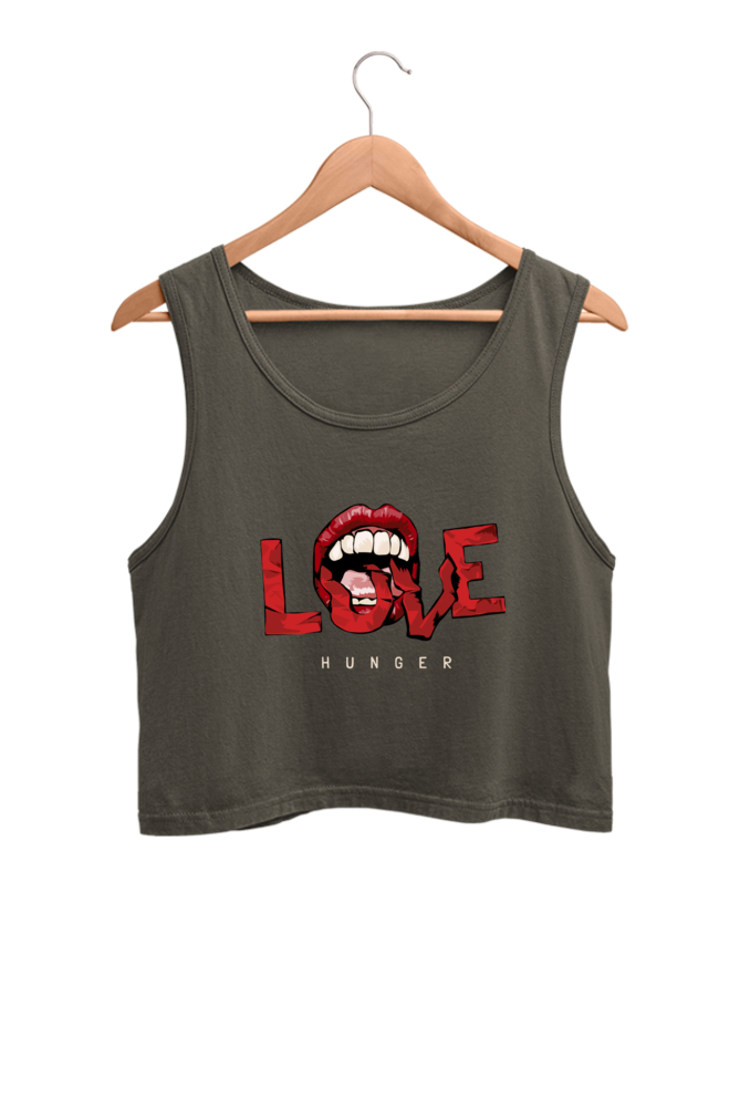 Women's Crop Tank Top - LOVE