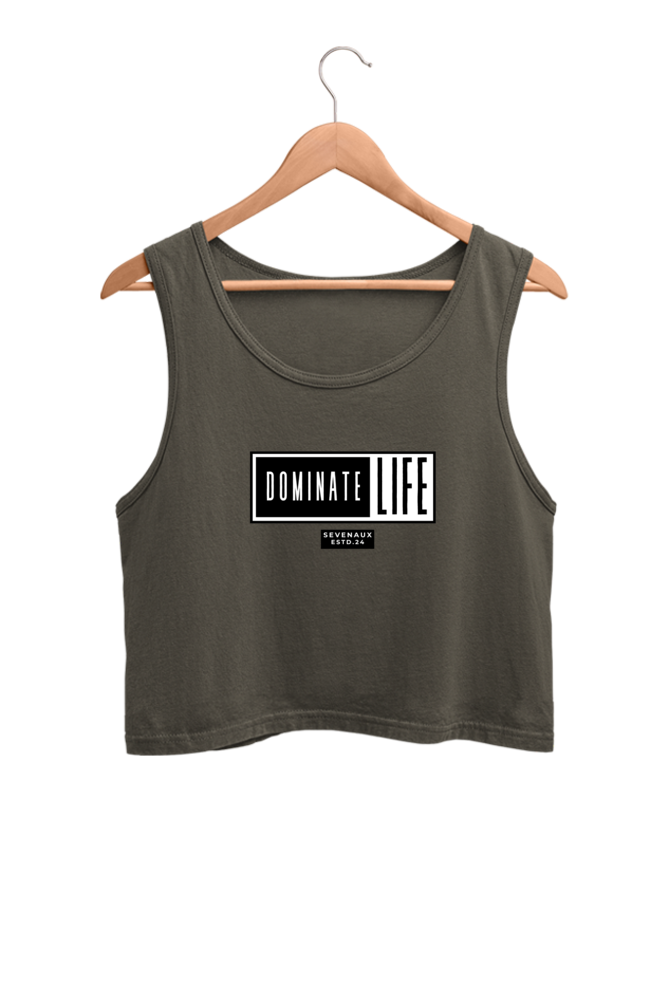 Women's Crop Tank Top - Dominate life