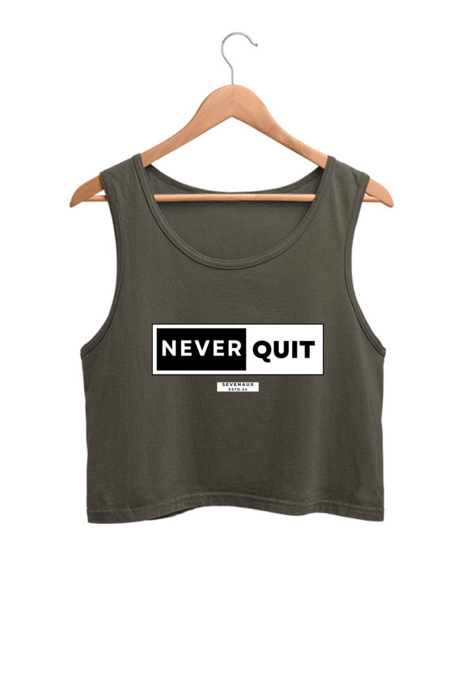 Women's Crop Tank Top - Never quit