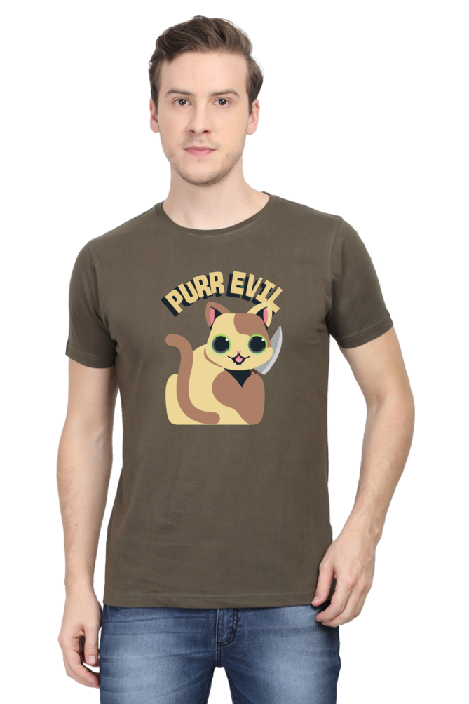 Classic T-shirt - Purr evil cat