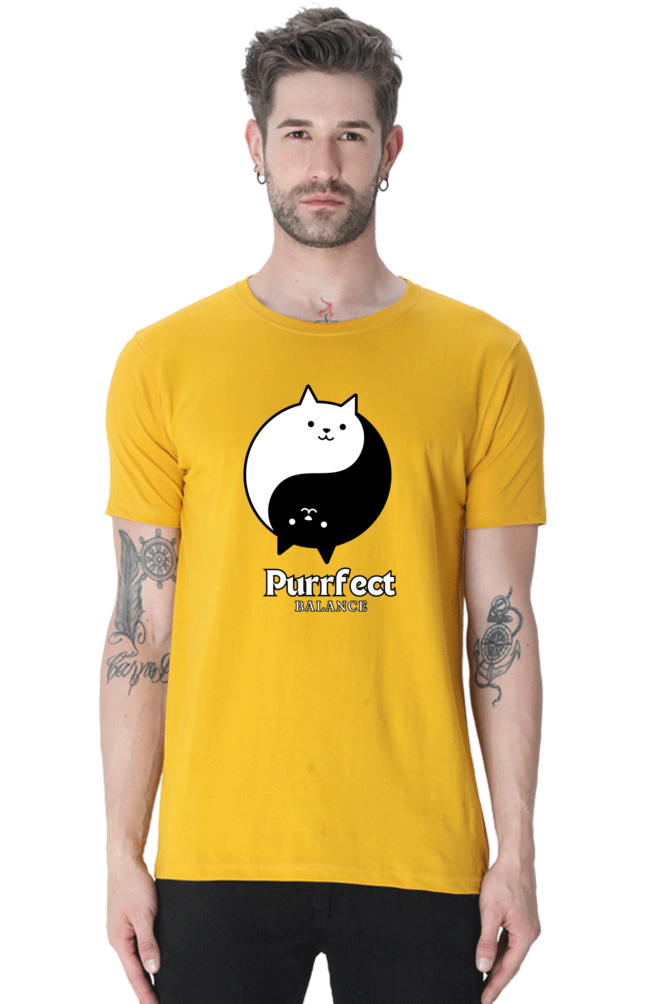 Classic T-shirt - Purrfect balance cat